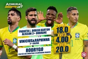 AdmiralBet i Sportske specijal - Brazilci donose sjajne kvote!